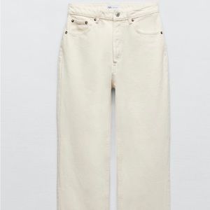 *NWT* Zara white straight jeans